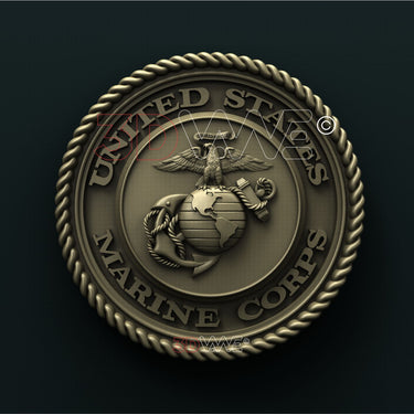 USMC SEAL 3D STL 3DWave